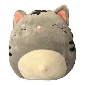 Squishmallows Tally Gray Cat 8" Plush Kellytoy NWT Stuffed Animal